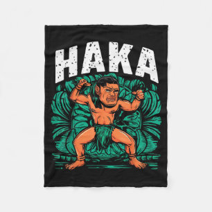 Haka Dance Funny Maori Dance Culture Outfit  Fleece Blanket