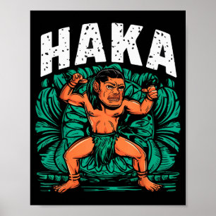 Haka Dance Funny Maori Dance Culture Outfit  Poster