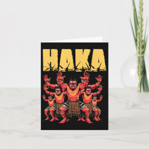 Haka Dance Maori Funny New Zealand Culture Outfit  Card