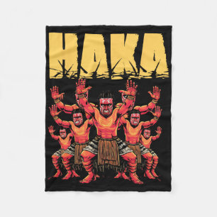 Haka Dance Maori Funny New Zealand Culture Outfit  Fleece Blanket
