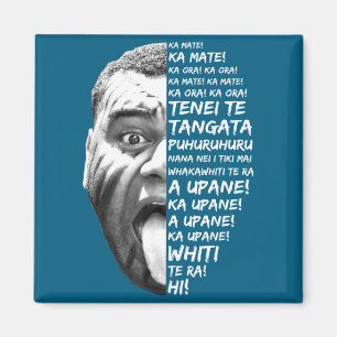Haka New Zealand Maori New Zealand Fans Rugby _1 Magnet