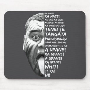 Haka New Zealand Maori New Zealand Fans Rugby  Mouse Mat
