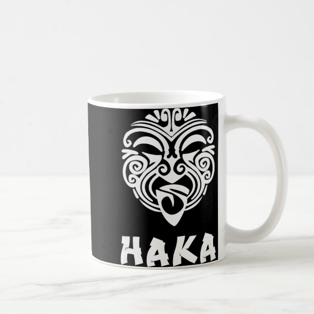 Haka New Zealand Rugby Fans Maori Haka Dance  Coffee Mug (Right)