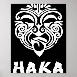 Haka New Zealand Rugby Fans Maori Haka Dance Poster