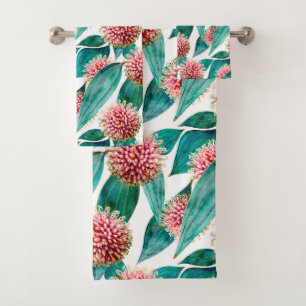 Hakea Laurina Pincushion Blooms Bath Towel Set