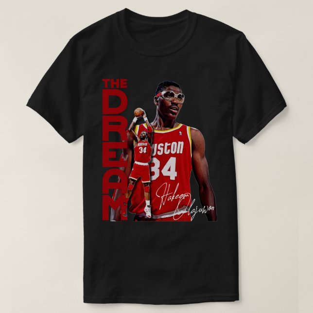 Hakeem 'The Dream' Hommage à Olajuwon T-Shirt (Design Front)