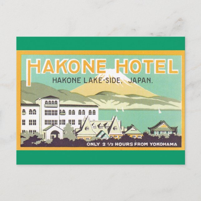 Hakone Hotel Japan Postcard (Front)