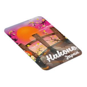 Hakone japan blossom poster. magnet