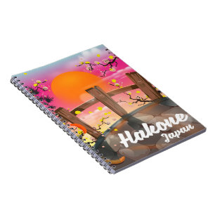 Hakone japan blossom poster. notebook