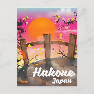 Hakone japan blossom poster. postcard
