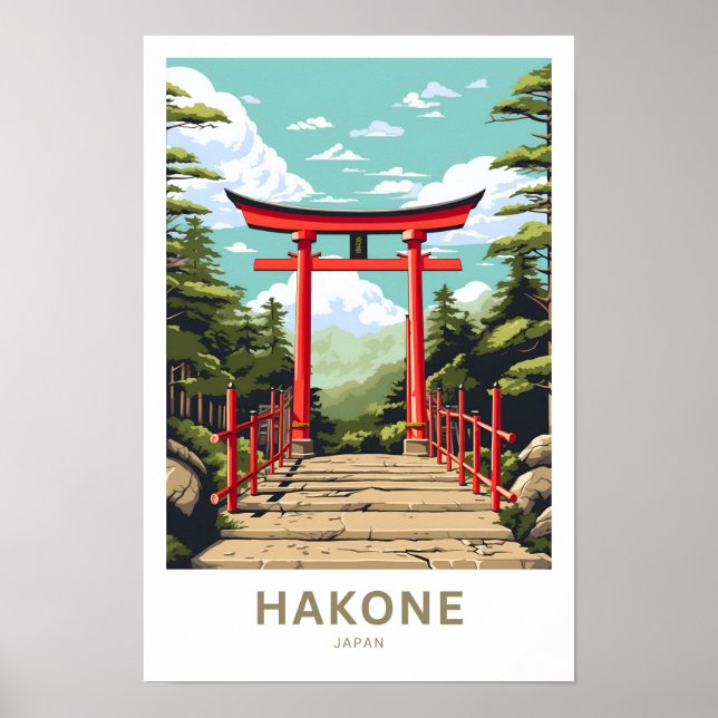 Hakone Japan Travel Print (Front)