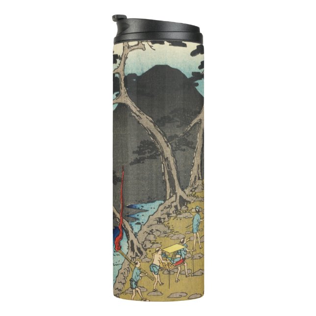 Hakone, Japan: Vintage Woodblock Print Thermal Tumbler (Rotated Right)