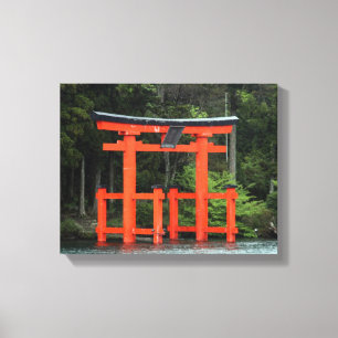 hakone torii canvas print