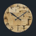HaKotel - The Western Wall - Hebrew Script Round Clock<br><div class="desc">The "Hebrew Essentials, " Consumer Marketplace offers a shopping experience as you will not find anywhere else. Our speciality is Hebrew,  and in our store your will find Hebrew in block,  script,  and Rashi script.  Tell your friends about us and send them our link:  http://www.zazzle.com/HebrewNames?rf=238549869542096443*  ENJOY YOUR VISIT!</div>