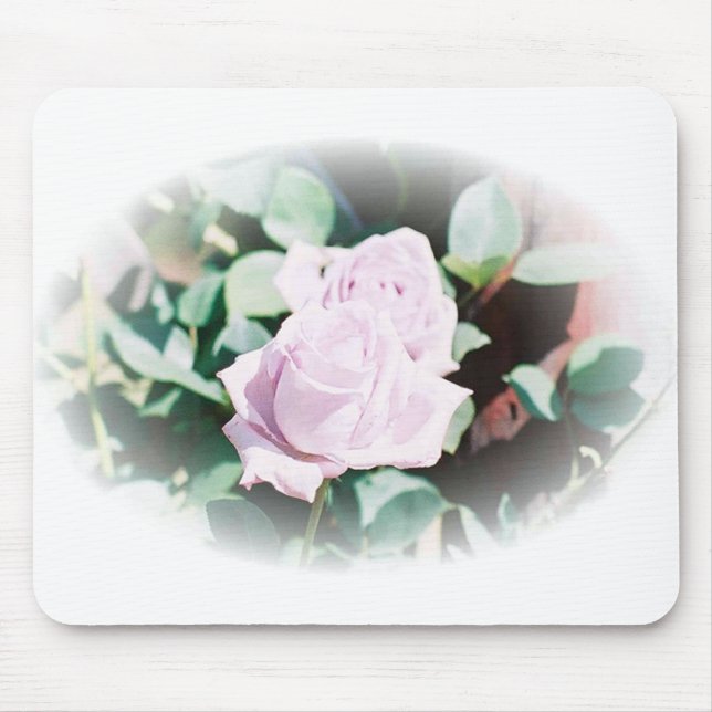 Haku rose mouse mat (Front)