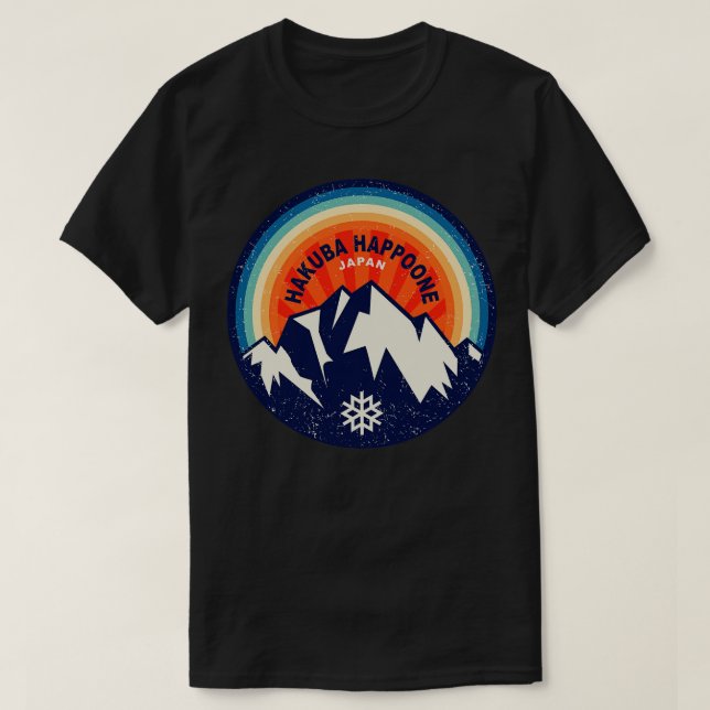 Hakuba Happoone Winter Resort T-Shirt (Design Front)