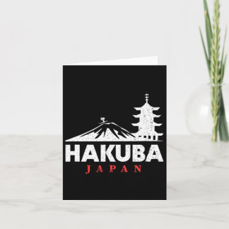 Hakuba Japan Ski Resort Retro Skiing Snowboarding Card