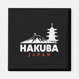 Hakuba Japan Ski Resort Retro Skiing Snowboarding Magnet