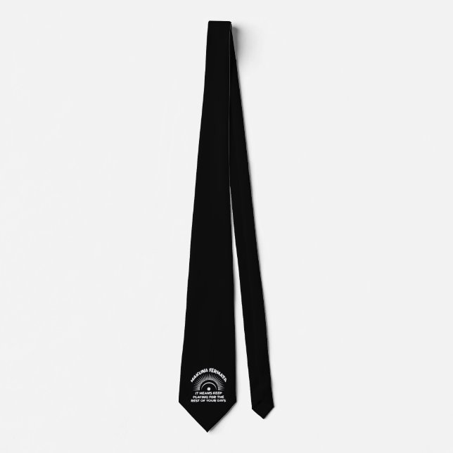 Hakuna Fermata Funny Musician Gift Music Lover Tie (Front)