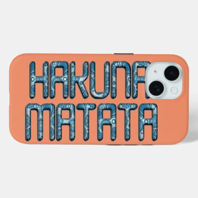 Hakuna Matata 3D Art Print Case-Mate iPhone Case (Back (Horizontal))