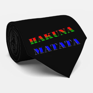 Hakuna Matata/African Phrase for "No Worries" Gift Tie