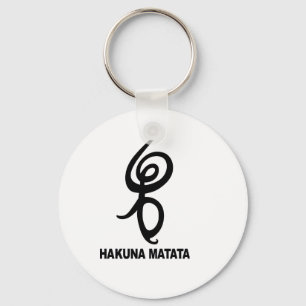 Hakuna Matata - African Symbol Key Ring