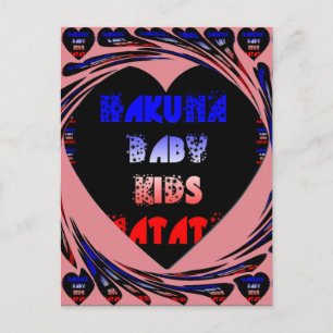 "Hakuna Matata" Baby Kids Design Postcard