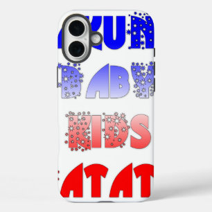 Hakuna Matata Baby & Kids: French Colour Design iPhone 16 Plus Case