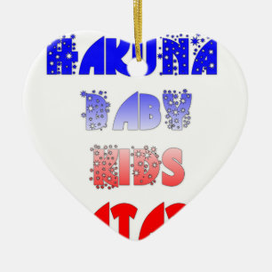 Hakuna Matata Baby & Kids: French Colour Design Ceramic Tree Decoration