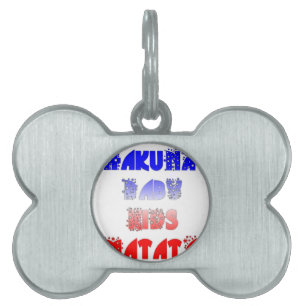 Hakuna Matata Baby & Kids: French Colour Design Pet ID Tag