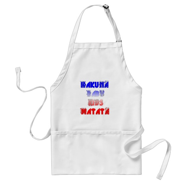 Hakuna Matata Baby & Kids: French Colour Design Standard Apron (Front)