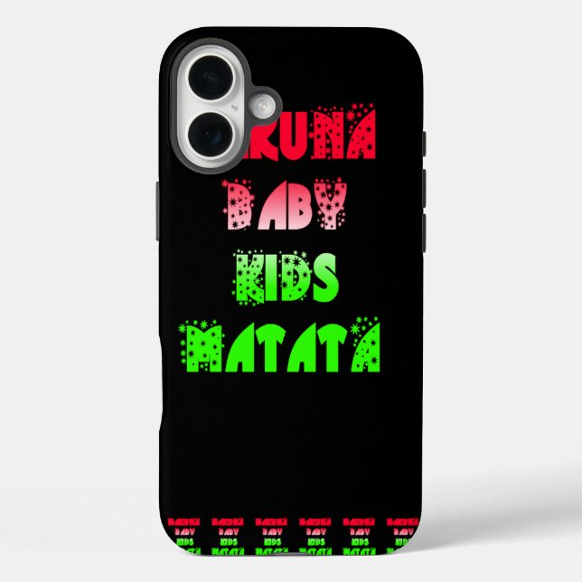 Hakuna Matata Baby Kids Gifts  amazing  colour des Case-Mate iPhone Case (Back)