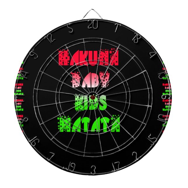 Hakuna Matata Baby Kids Gifts  amazing  colour des Dartboard (Front)