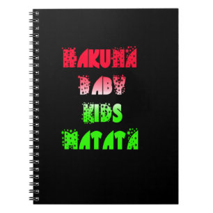 Hakuna Matata Baby Kids Gifts amazing colour des Notebook