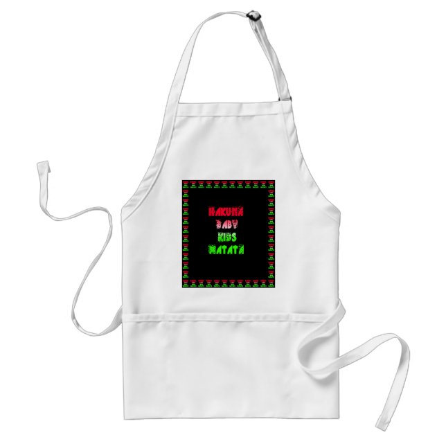 Hakuna Matata Baby Kids Gifts  amazing  colour des Standard Apron (Front)