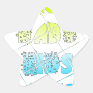 Hakuna Matata Baby Kids Happy Colours Art Print De Star Sticker