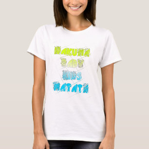 Hakuna Matata Baby Kids Happy Colours Art Print De T-Shirt