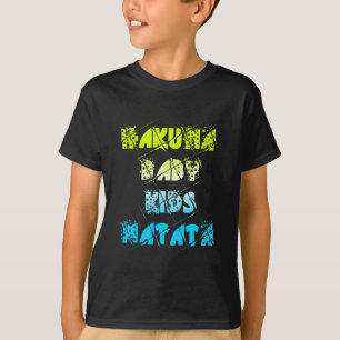 Hakuna Matata Baby Kids Happy Colours Art Print De T-Shirt