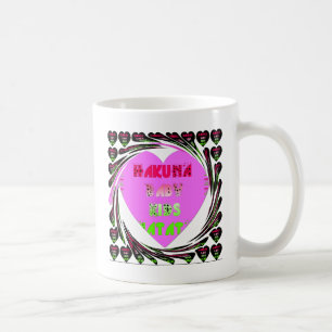 "Hakuna Matata" Baby Pink Heart  - Global inspired Coffee Mug