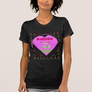 "Hakuna Matata" Baby Pink Heart - Global inspired T-Shirt