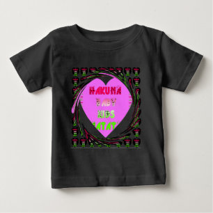"Hakuna Matata" Baby Pink Heart - Global inspired T-Shirt