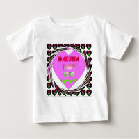 "Hakuna Matata" Baby Pink Heart  - Global inspired