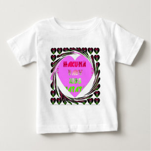 "Hakuna Matata" Baby Pink Heart  - Global inspired T-Shirt