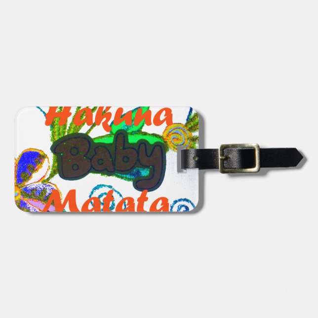 Hakuna Matata Baby.png Luggage Tag (Front Horizontal)
