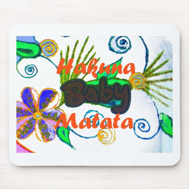 Hakuna Matata Baby.png Mouse Mat (Front)