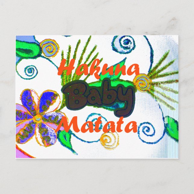 Hakuna Matata Baby.png Postcard (Front)