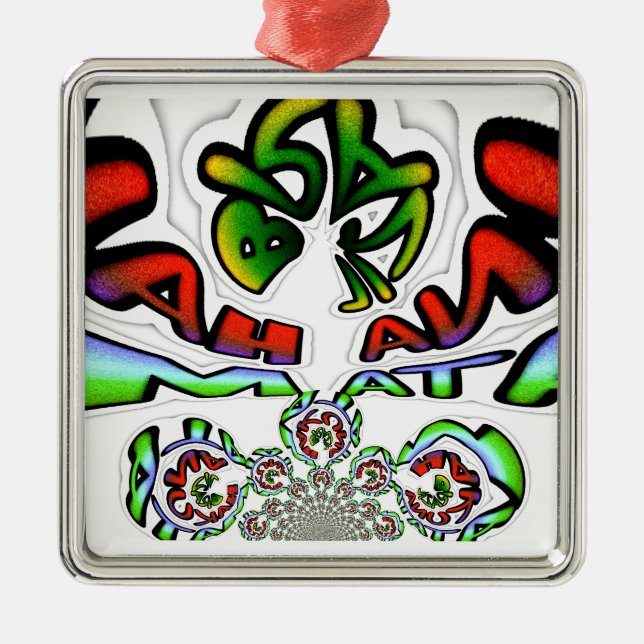 Hakuna Matata Brazil Gift Metal Tree Decoration (Front)