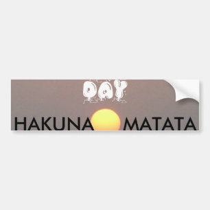 Hakuna Matata Bumper Sticker