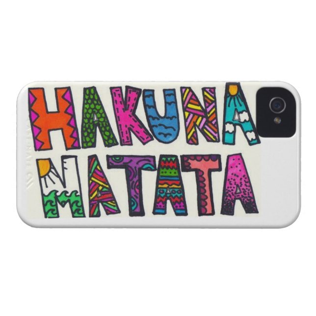 Hakuna Matata Case-Mate iPhone Case (Back Horizontal)