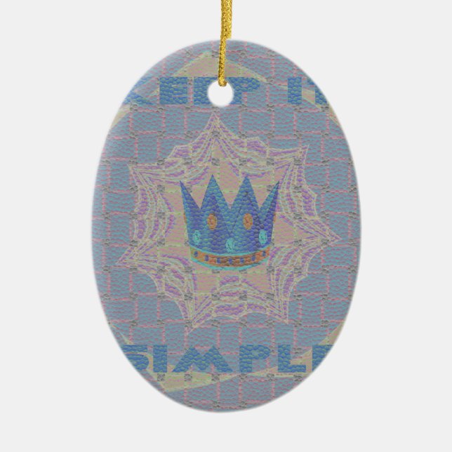 Hakuna matata ceramic tree decoration (Front)